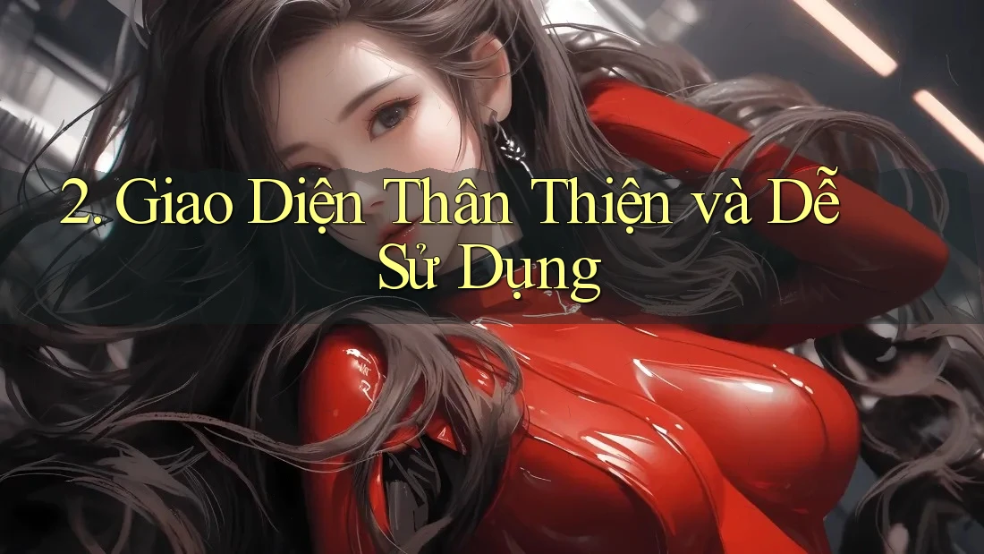 2. Giao diện thân thiện và dễ sử dụng