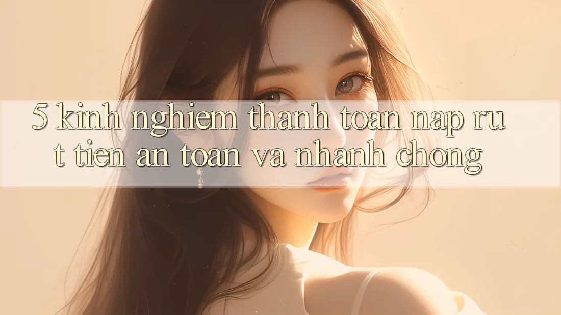 5. Kinh nghiệm Thanh toán Nạp - Rút Tiền An toàn Và Nhanh chóng