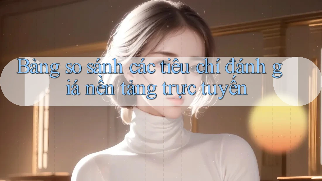 Bảng so sánh các tiêu chí đánh giá nền tảng trực tuyến