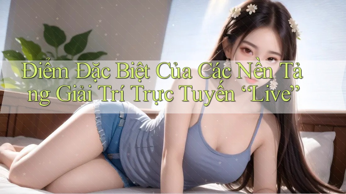 Điểm Đặc Biệt Của Các Nền Tảng Giải Trí Trực Tuyến “Live”