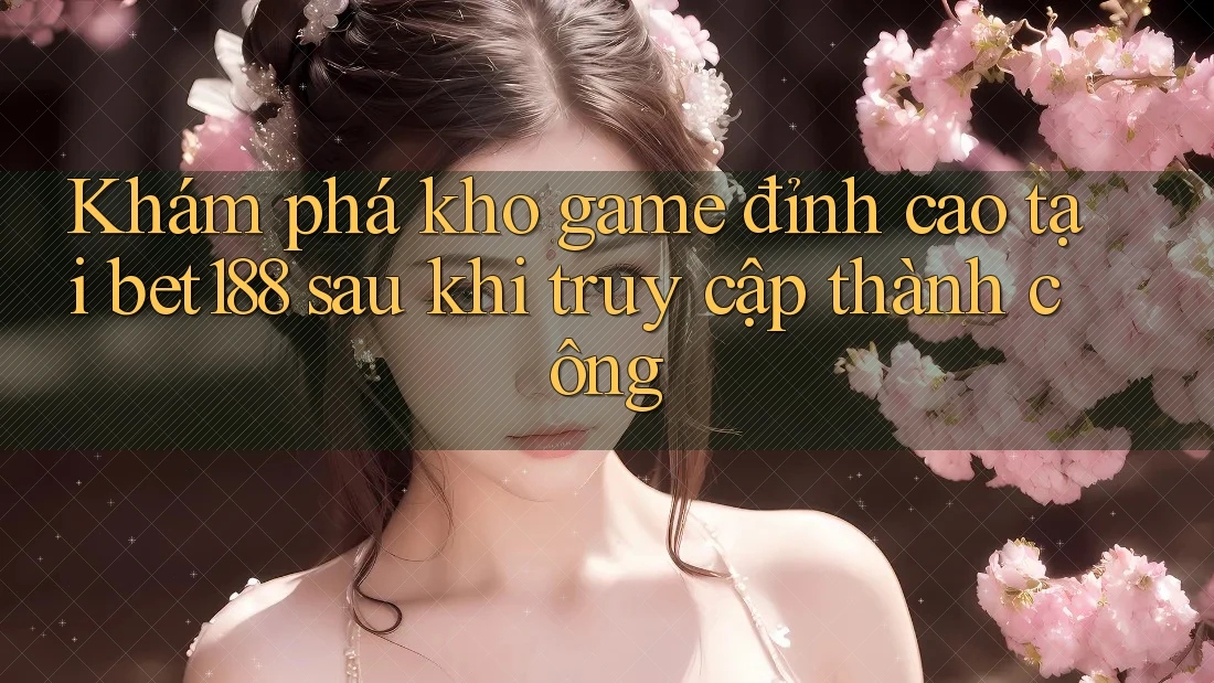 Khám phá kho game đỉnh cao tại bet188 sau khi truy cập thành công