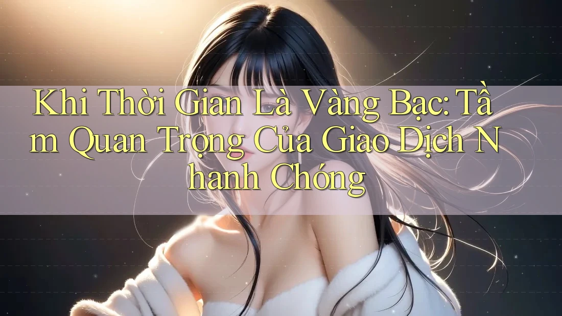 Khi Thời Gian Là Vàng Bạc: Tầm Quan Trọng Của Giao Dịch Nhanh Chóng