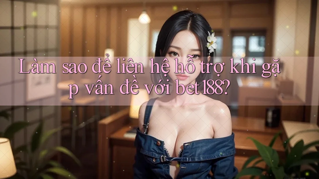 Làm sao để liên hệ hỗ trợ khi gặp vấn đề với bet188?