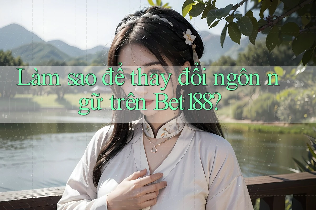 Làm sao để thay đổi ngôn ngữ trên Bet188?