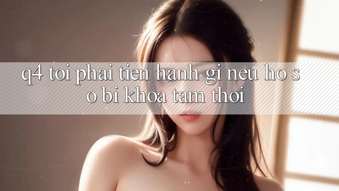 Q4: Tôi phải tiến hành gì nếu hồ sơ bị khóa tạm thời?