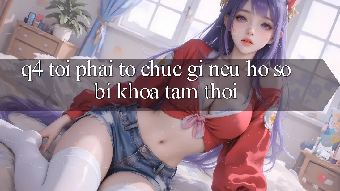 Q4: Tôi phải tổ chức gì nếu hồ sơ bị khóa tạm thời?