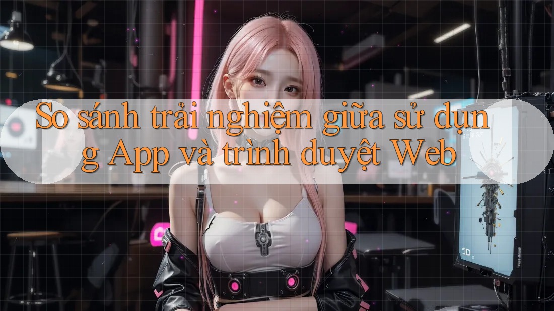 So sánh trải nghiệm giữa sử dụng App và trình duyệt Web