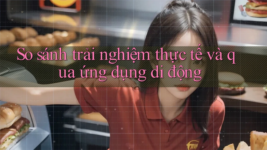So sánh trải nghiệm thực tế và qua ứng dụng di động
