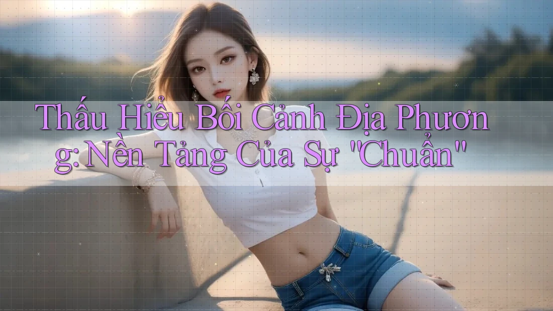 Thấu Hiểu Bối Cảnh Địa Phương: Nền Tảng Của Sự “Chuẩn”