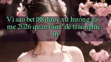 Vì sao bet188 được xu hướng game 2026 quan tâm để trải nghiệm